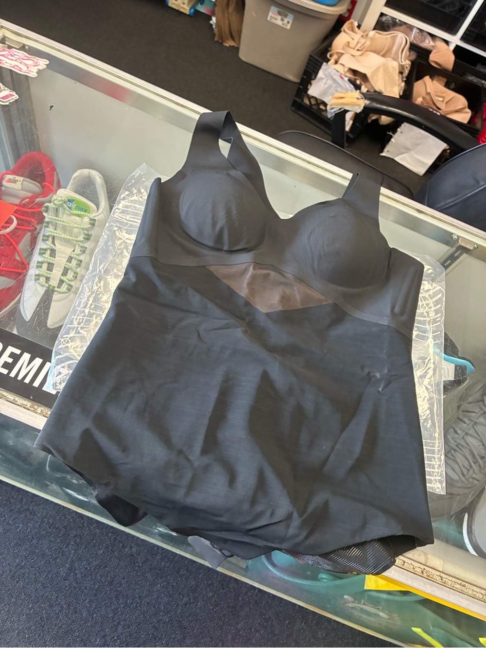 Women’s Honeylove LiftWear Tank Bodysuit New SZ Large NWT Black